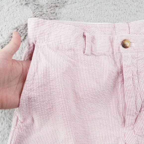 Vineyard Vines Seersucker Breaker Shorts Mens 30 Striped Red White - Picture 2 of 12